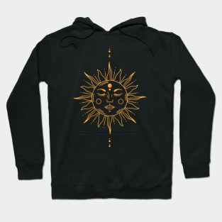 Minimalist Celestial Sun Hoodie